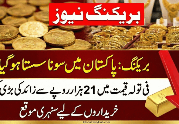 Massive Drop in Pakistan Gold Prices Rates Fall